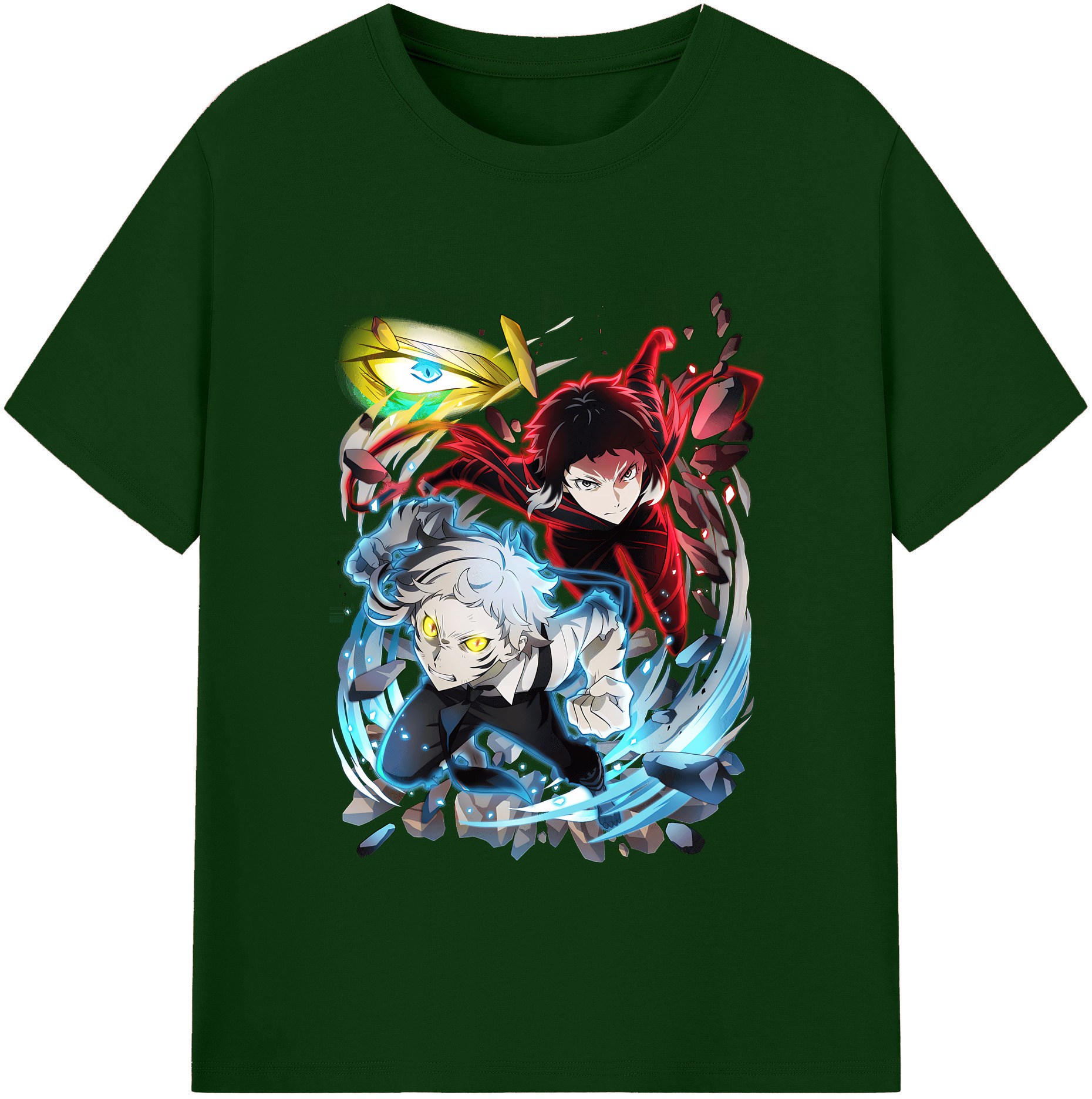 （画像用） 文豪ストレイドッグス Bungo Stray Dogs 綿100％半袖Tシャツ（フロントプリント）